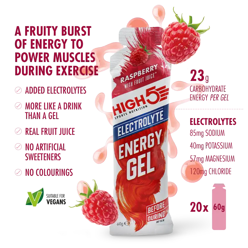 Energy Gel Electrolyte - Raspberry / Unidad