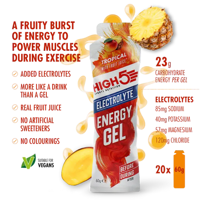 Gel Energético Electrolitos | High5 Tienda Online